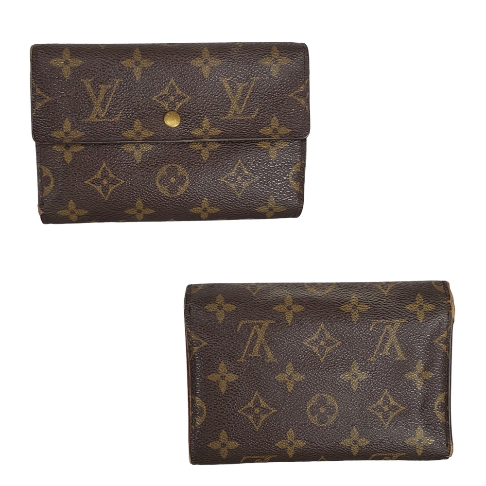 Louis vuitton monogram porte tresor etui trifold papiers wallet